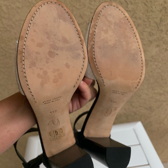 Maria Cornejo block heels leather sandals European size 41.5 - Picture 10 of 14